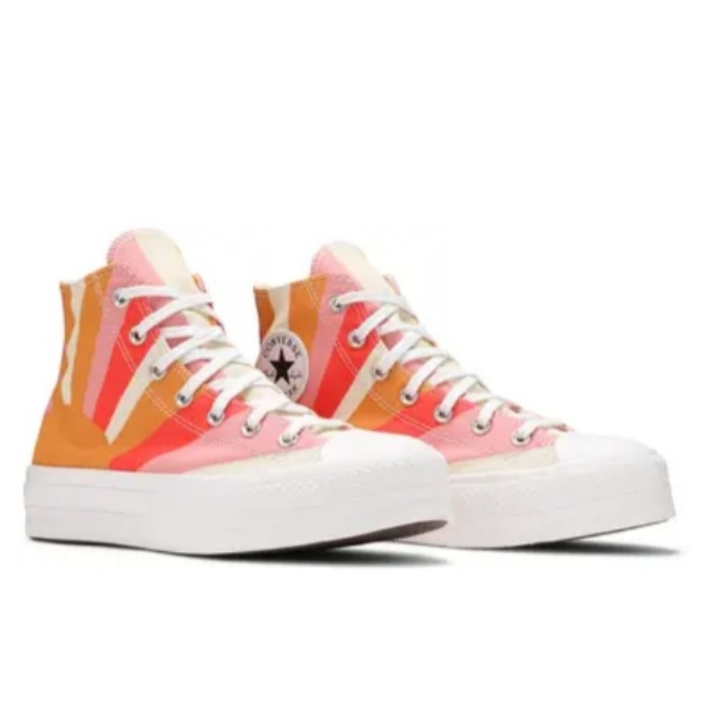 Converse Chuck Taylor High Summer Spirit Platform Hi-Top Sneaker 8.5 #571923C - Picture 2 of 16